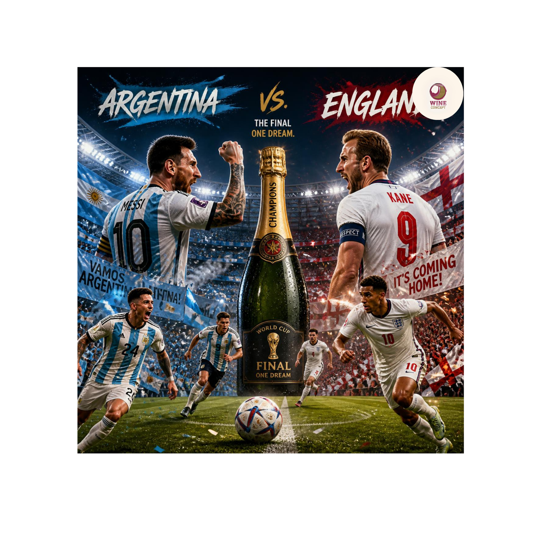 Argentina vs. Inglaterra: los partidos históricos merecen una gran botella