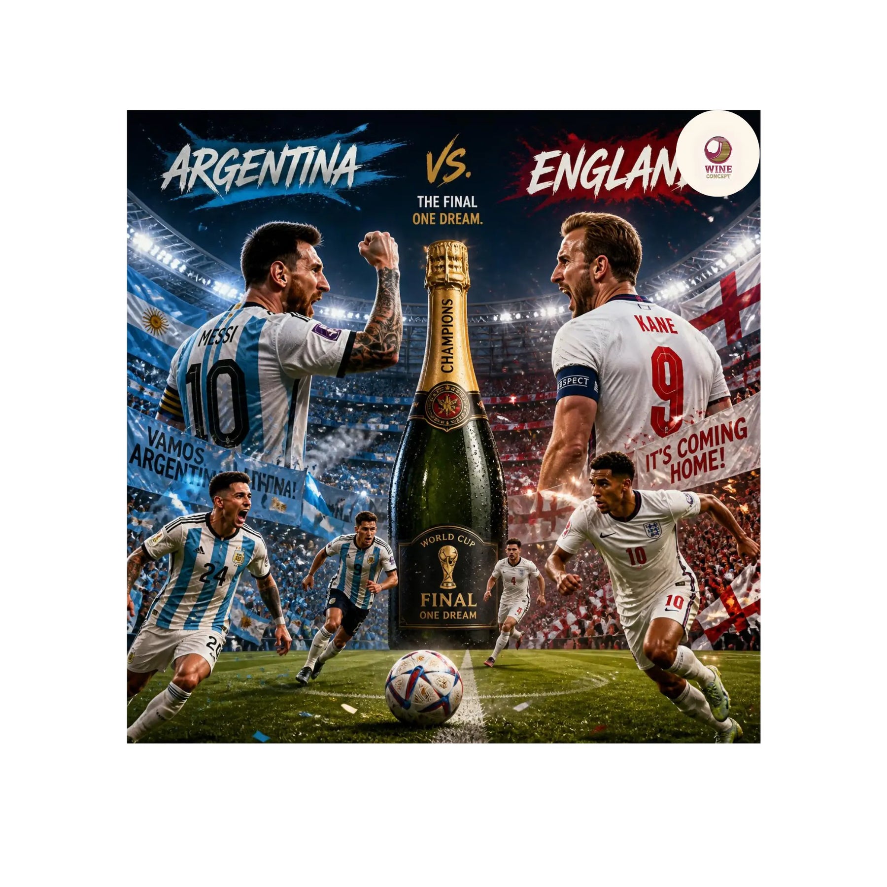 Argentina vs. Inglaterra: los partidos históricos merecen una gran botella 0es3.store