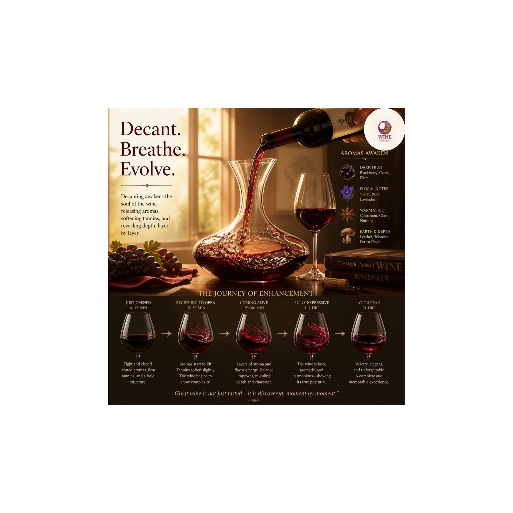 ¿Por qué algunos vinos mejoran después de abrirse?